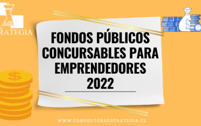 Fondos Públicos Concursables para Emprendedores 2022